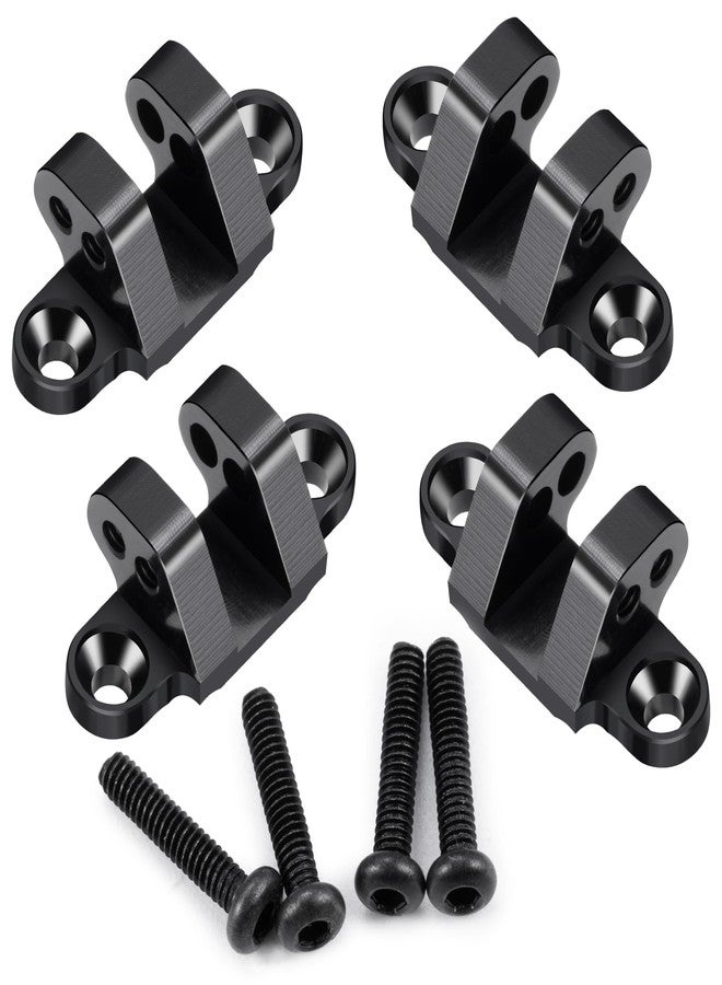 MORFUM 4PCS RC Adjustable Aluminum Alloy Lower Shock Absorber Mount Bracket Compatible with LOSI 1/18 Mini LMT 4X4 Brushed Monster Truck RTR Suspension Link Lower Mount Set Upgrade Parts - Image 3
